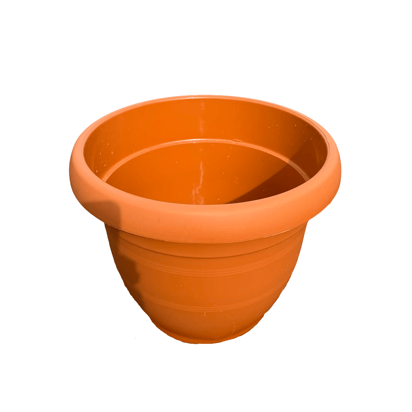plastic pot on a white background