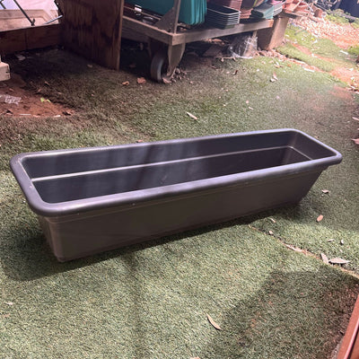 אדנית פלסטיק צבע חום רוחב 20 אורך 90 גובה 20