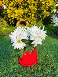 כד צילינדר אדום עם תמונת משנה