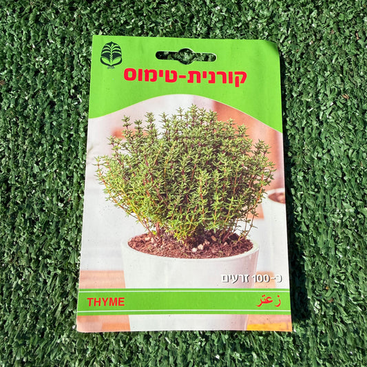 חפיסת זרעים של צמח תימין