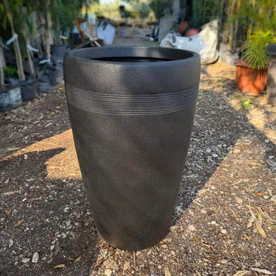 כד פלסטיק כתר שחור גבוה קל משקל קוטר 44 ס"מ גובה 72 ס"מ