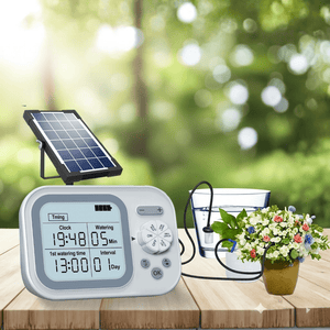 מערכת השקיה סולארית ללא חיבור לברז מים או חשמל