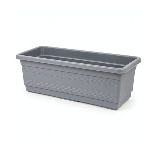 אדנית פלסטיק איכותית 37x14x14, על רקע לבן